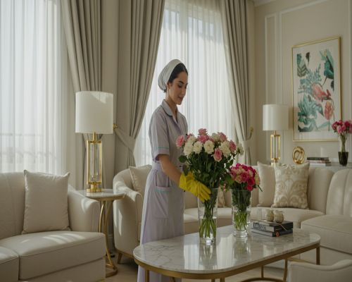 عاملة نظافة بالشهر بجده السليمانية