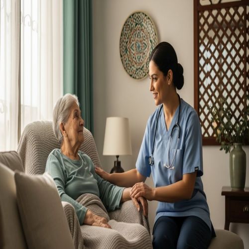 مساعدة شخصية لكبار السن بالشهر